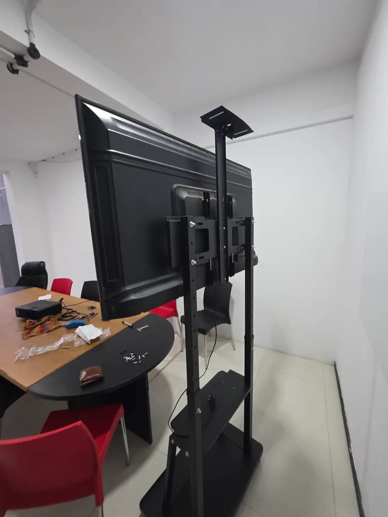 TV Heavy Duty Stand for Rentals — actual unit photo 04