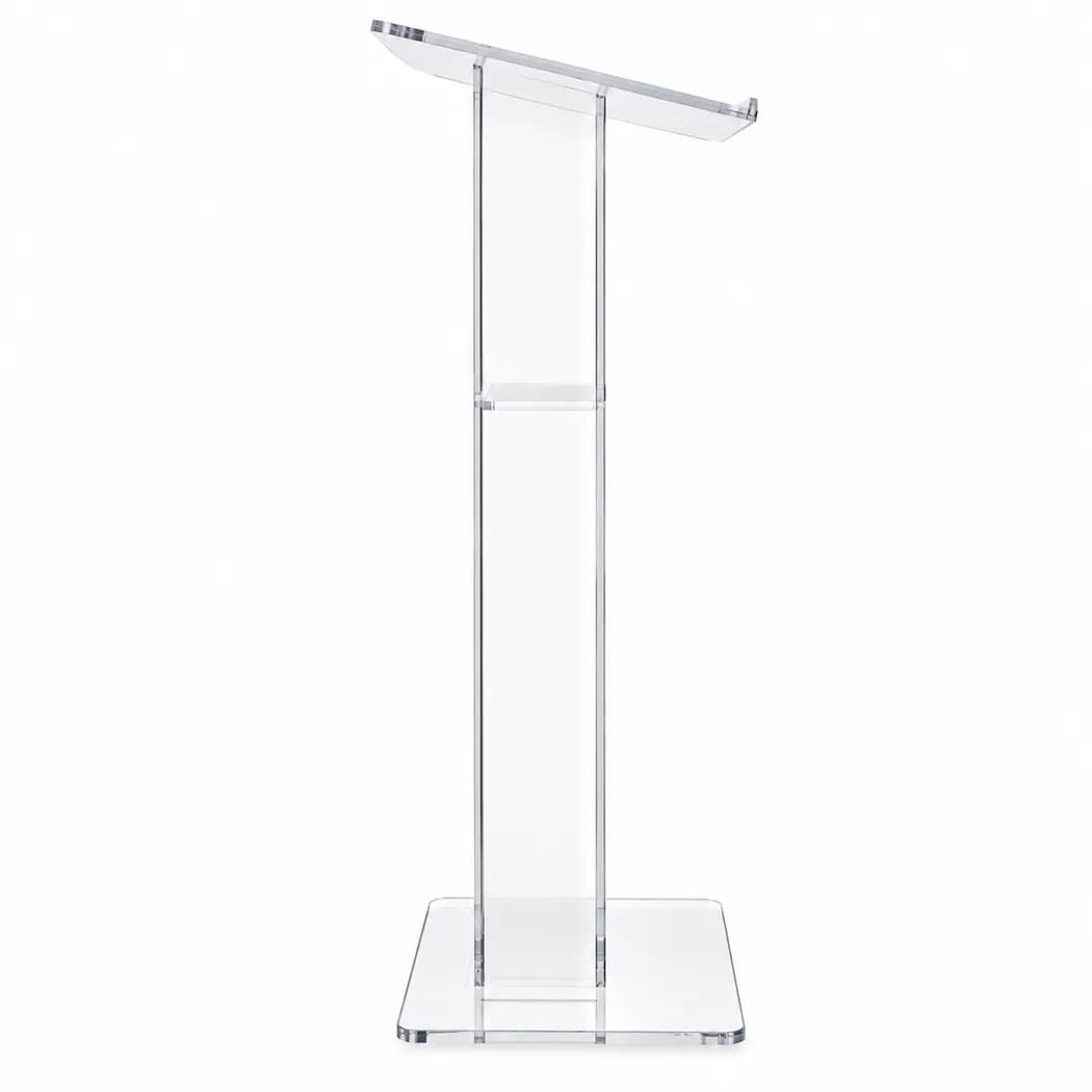 Acrylic Metal Transparent Type Podium in Colombo — view 1