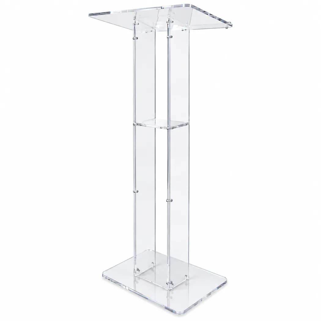 Acrylic Metal Transparent Type Podium in Colombo — view 2