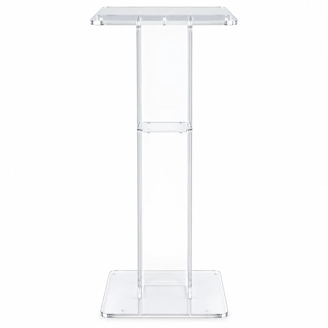Acrylic Metal Transparent Type Podium in Colombo — view 3