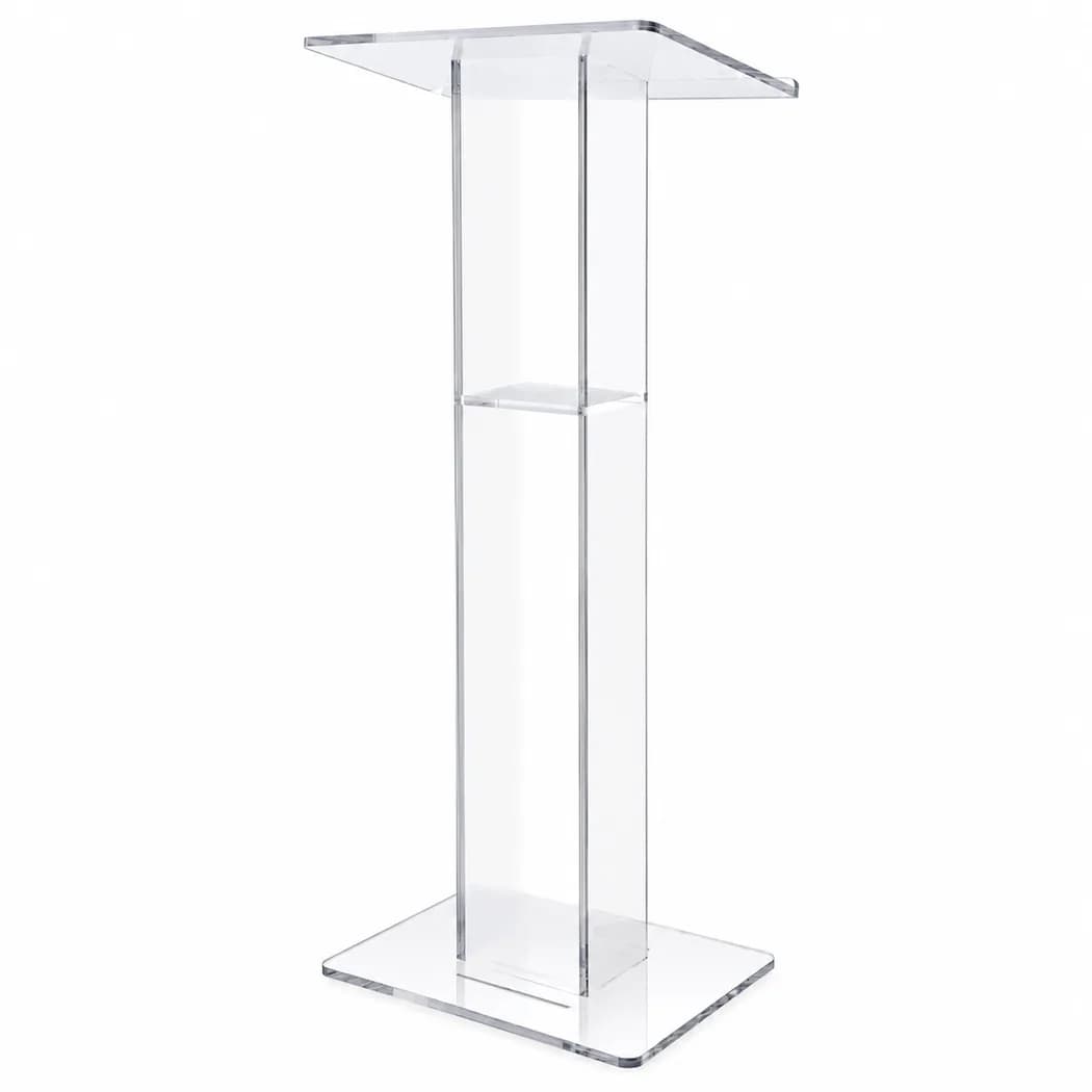 Rent Acrylic Podium / Transparent Lectern Clear / Transparent in Sri Lanka - Sounds from Rentitem.lk