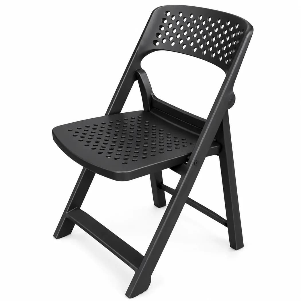 Phoenix FLAP Folding Chair (Black) in Colombo — view 3