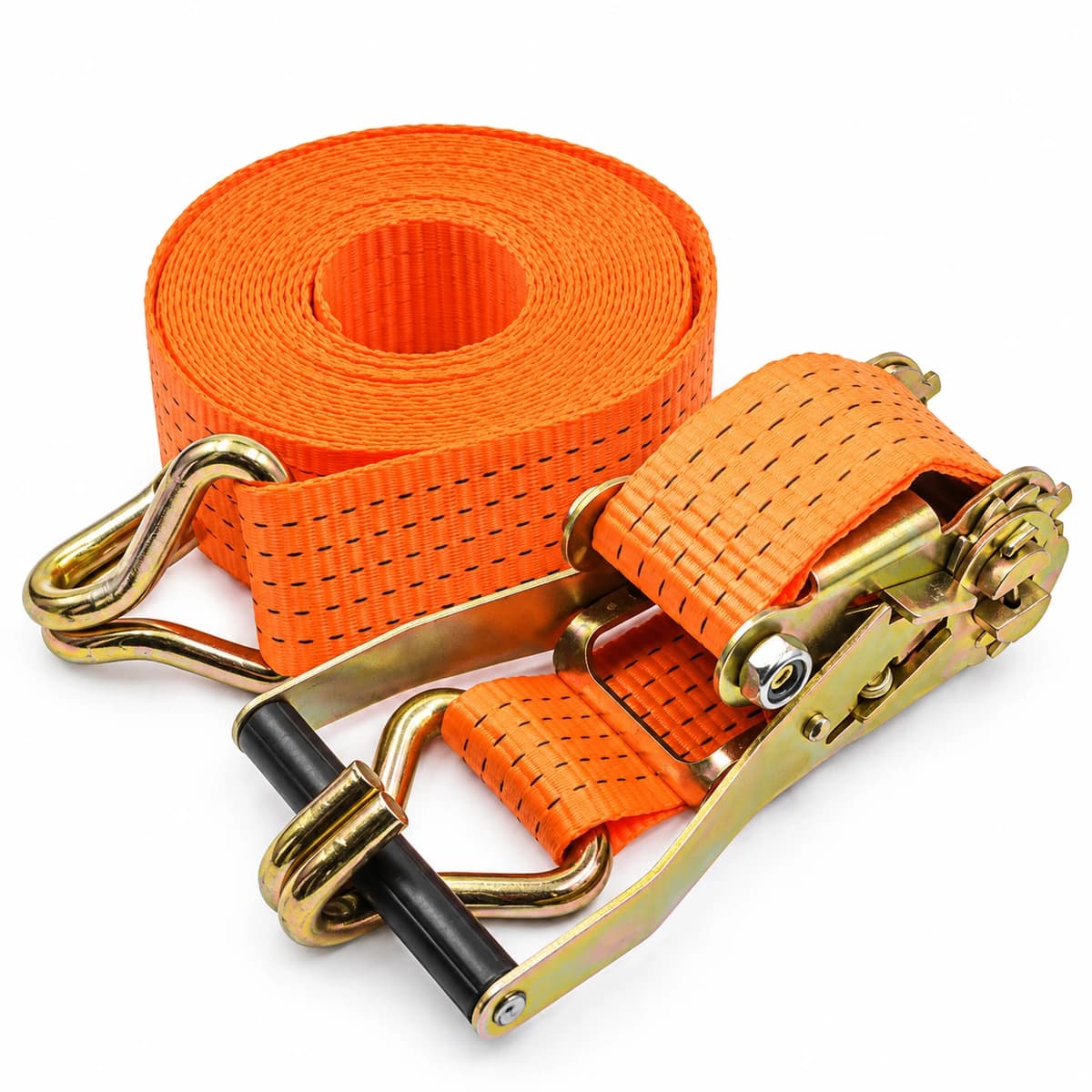 Heavy-Duty Metal-Buckle Tie-Down Cargo Straps — view 1