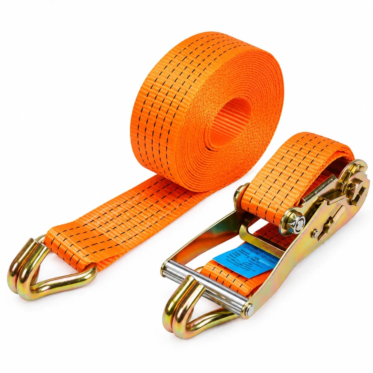 Heavy-Duty Metal-Buckle Tie-Down Cargo Straps — view 3