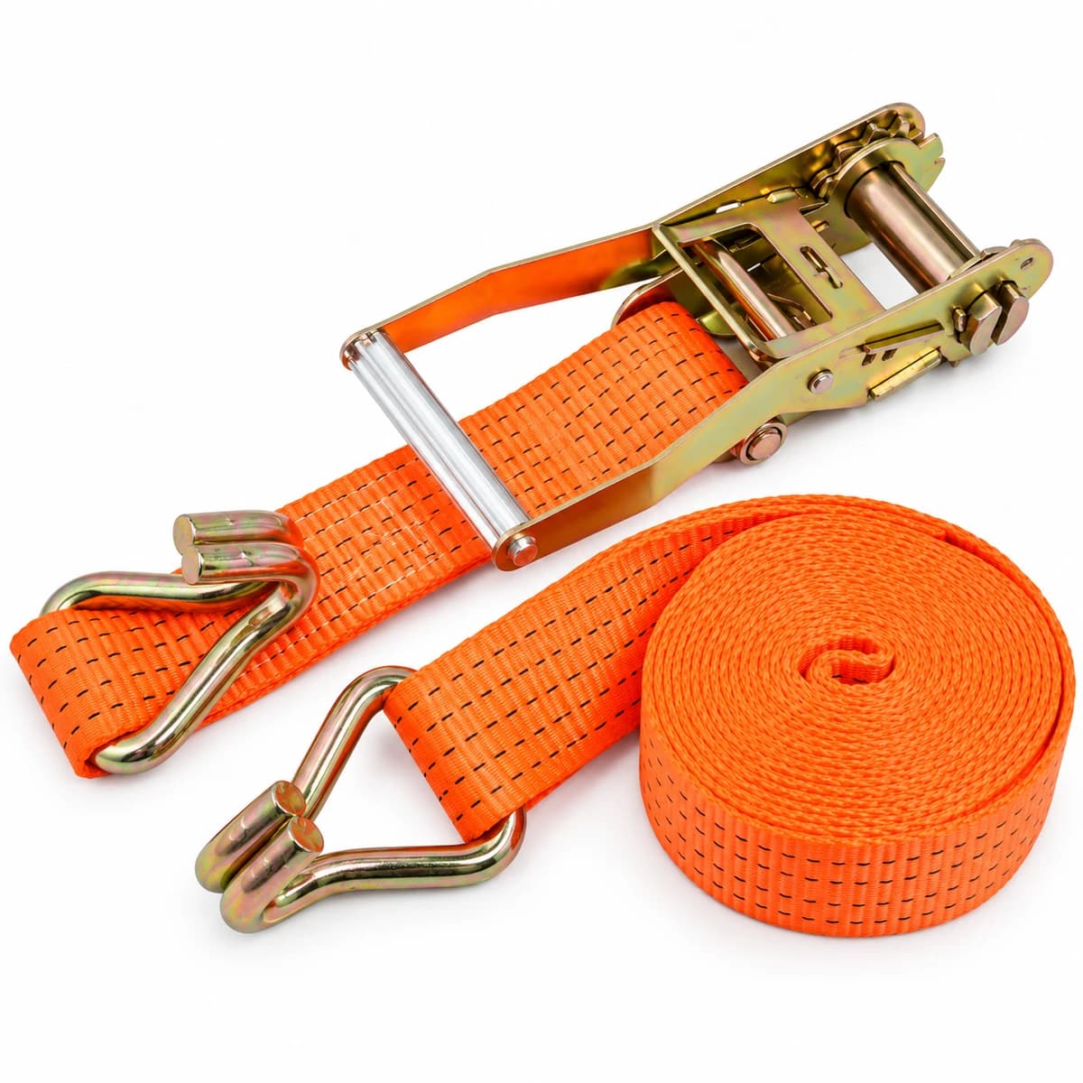 Heavy-Duty Metal-Buckle Tie-Down Cargo Straps — view 4