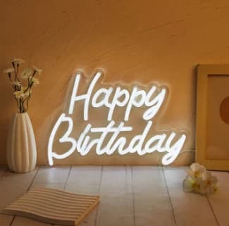 Happy Birthday Neon Sign Light — view 3