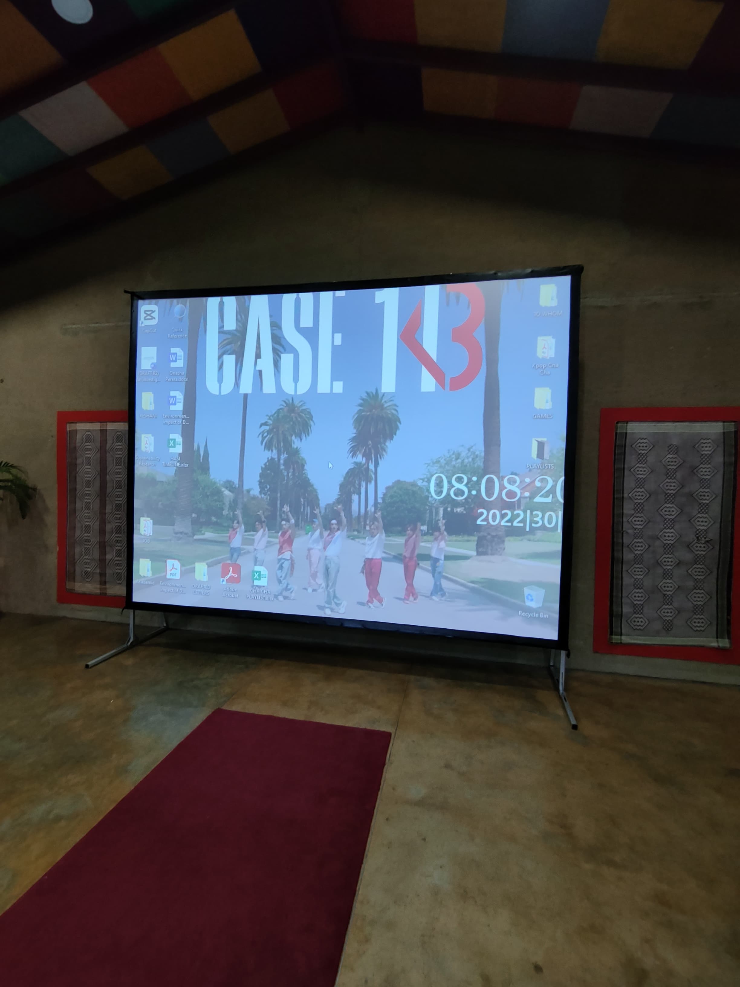 Fast Fold Projector Screen 12 x 9 Feet (Front & Rear) in action 11
