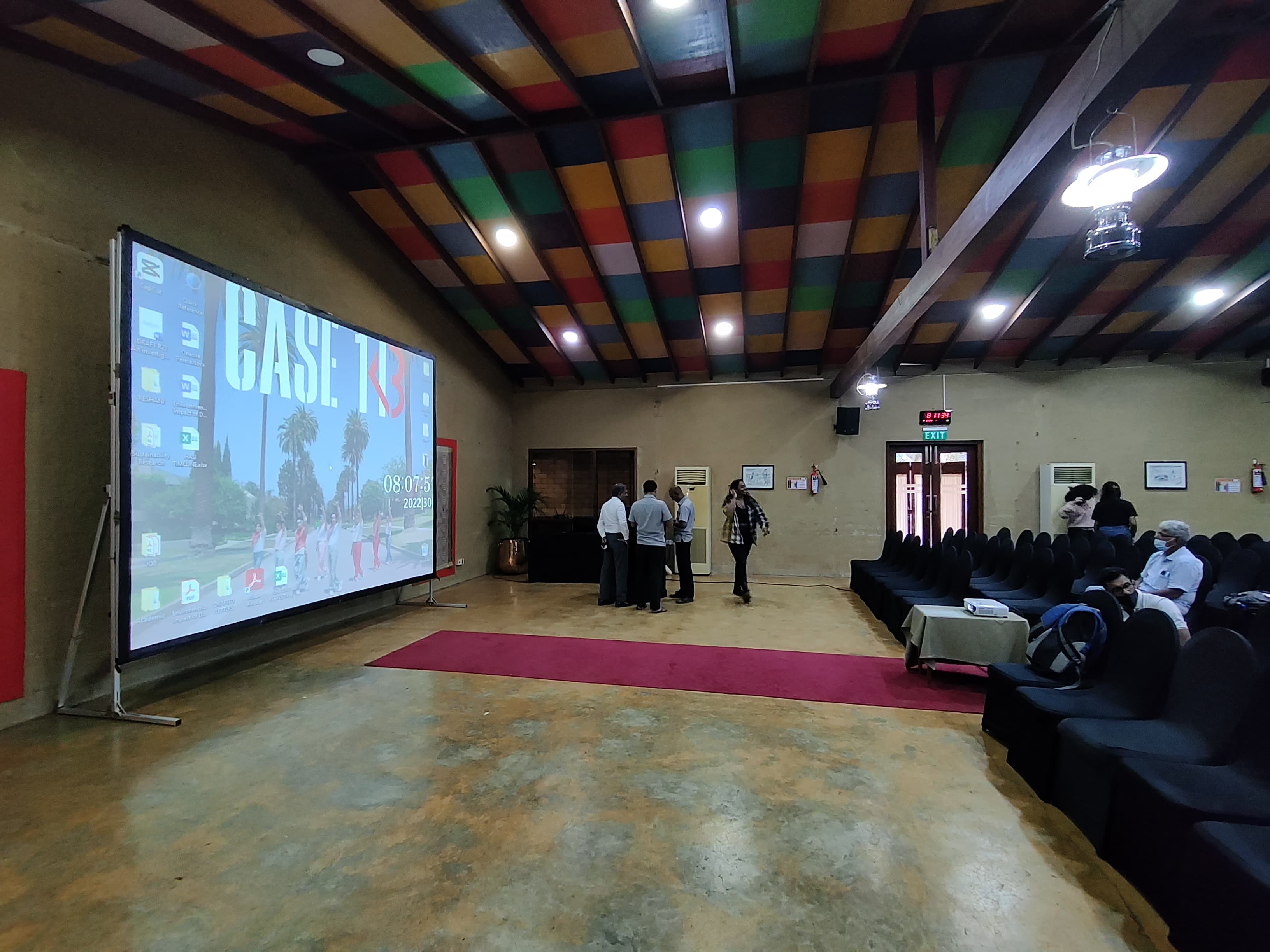 Fast Fold Projector Screen 12 x 9 Feet (Front & Rear) in action 9