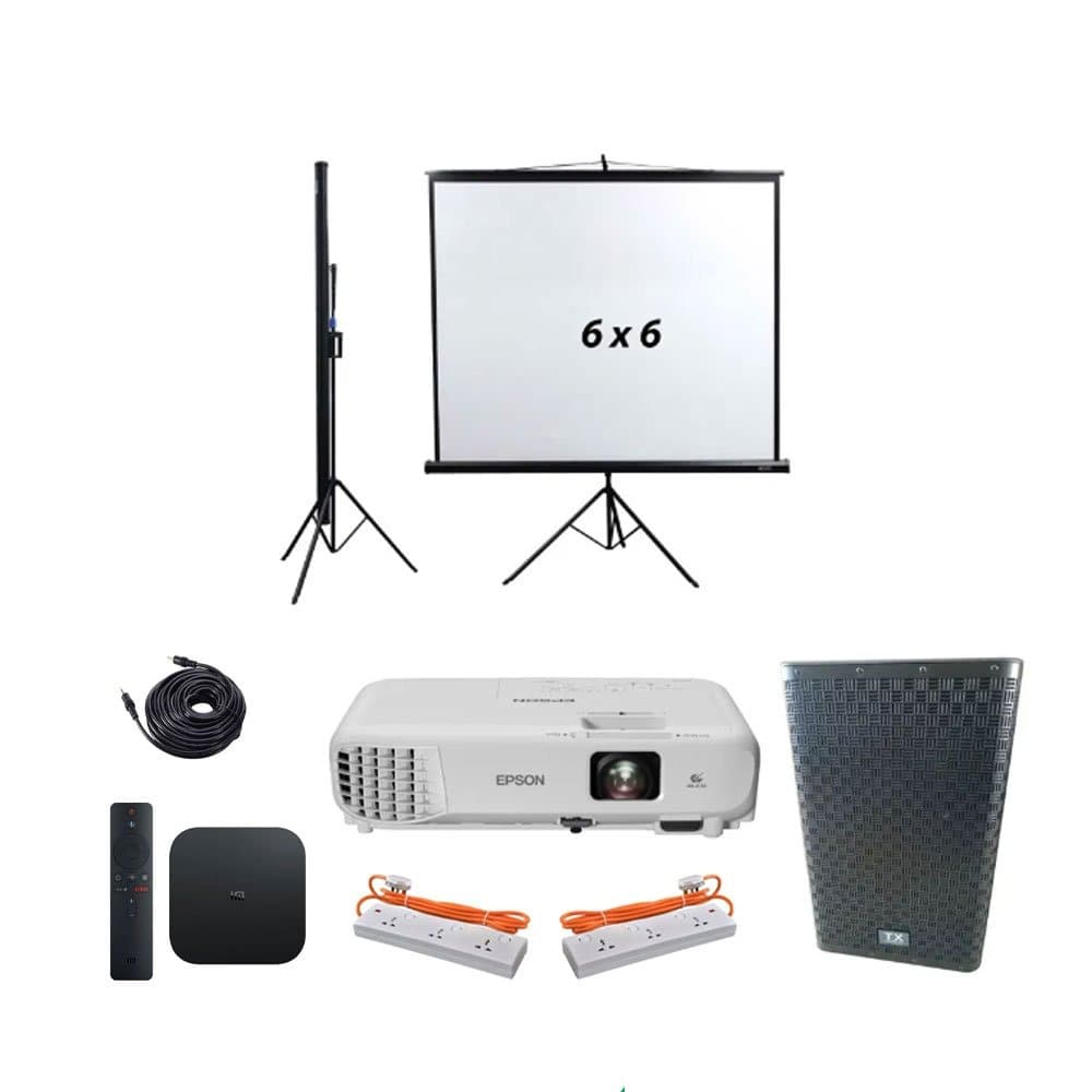 Rent the Screen Fitness Dance Classes projector and speaker package in Colombo from Rentitem.lk