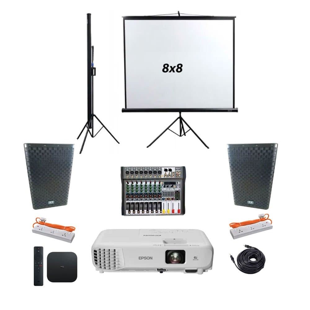Rent the Large Screen Fitness Dance Classes projector and sound package in Colombo from Rentitem.lk