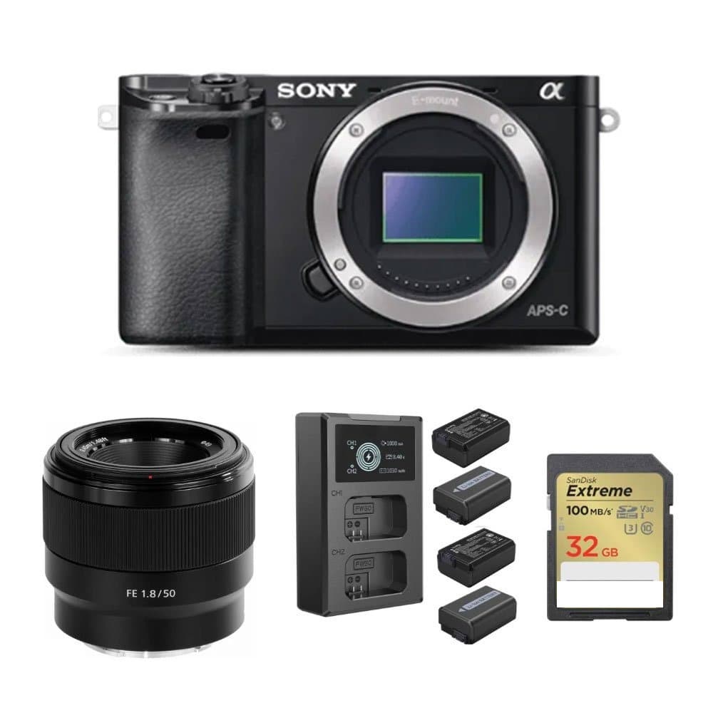 Rent Sony A6000 Camera with 50mm Lens rental package in Sri Lanka - Photography Packages from Rentitem.lk