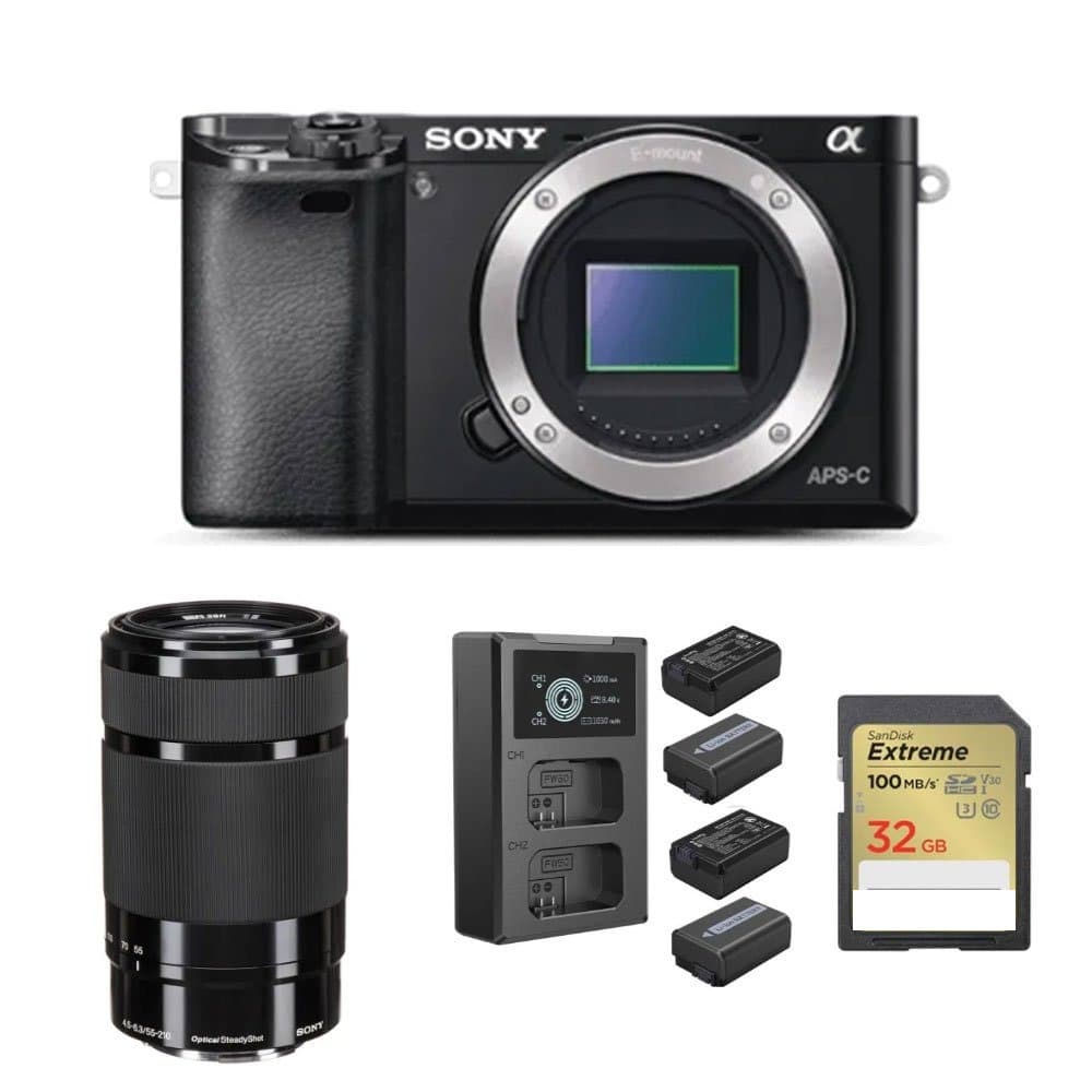 Rent Sony A6000 Camera with 55-210mm Lens rental package in Sri Lanka - Photography Packages from Rentitem.lk
