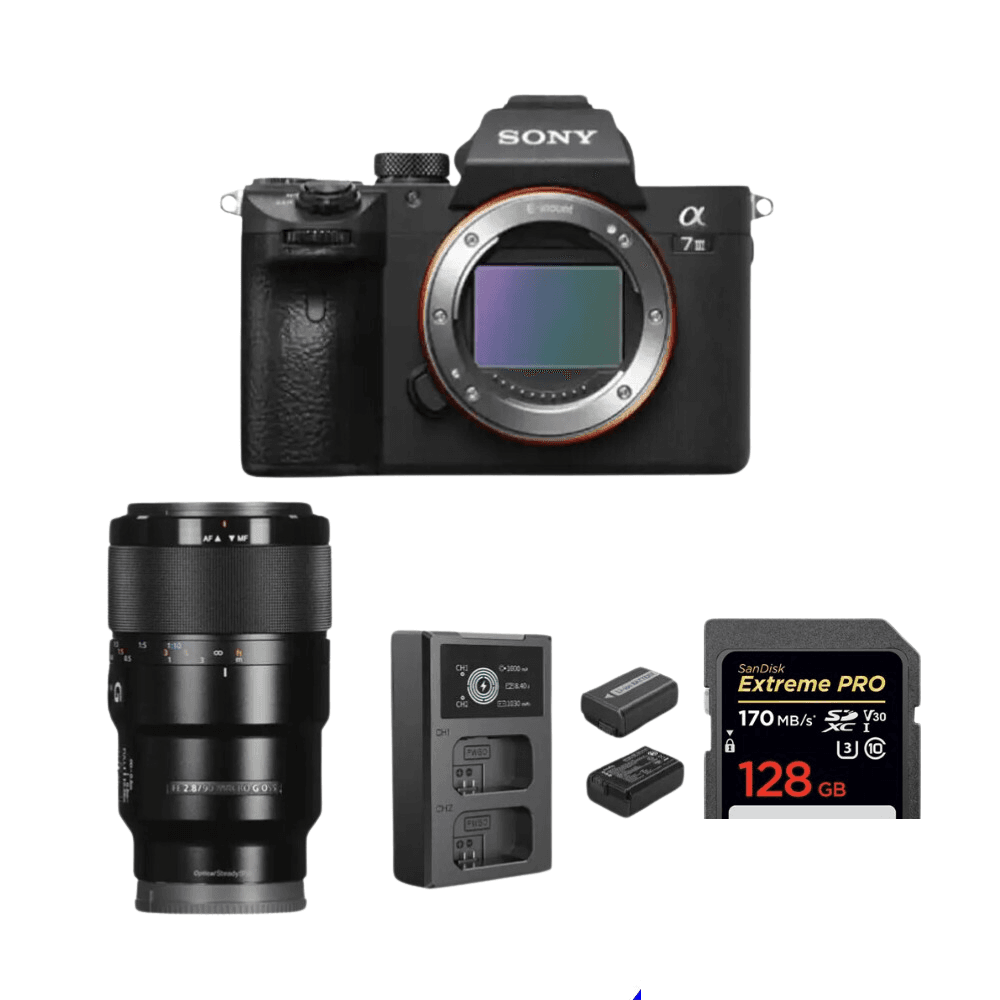 Rent Sony A7iii Camera with 90mm f/2.8 Lens rental package in Sri Lanka - Photography Packages from Rentitem.lk