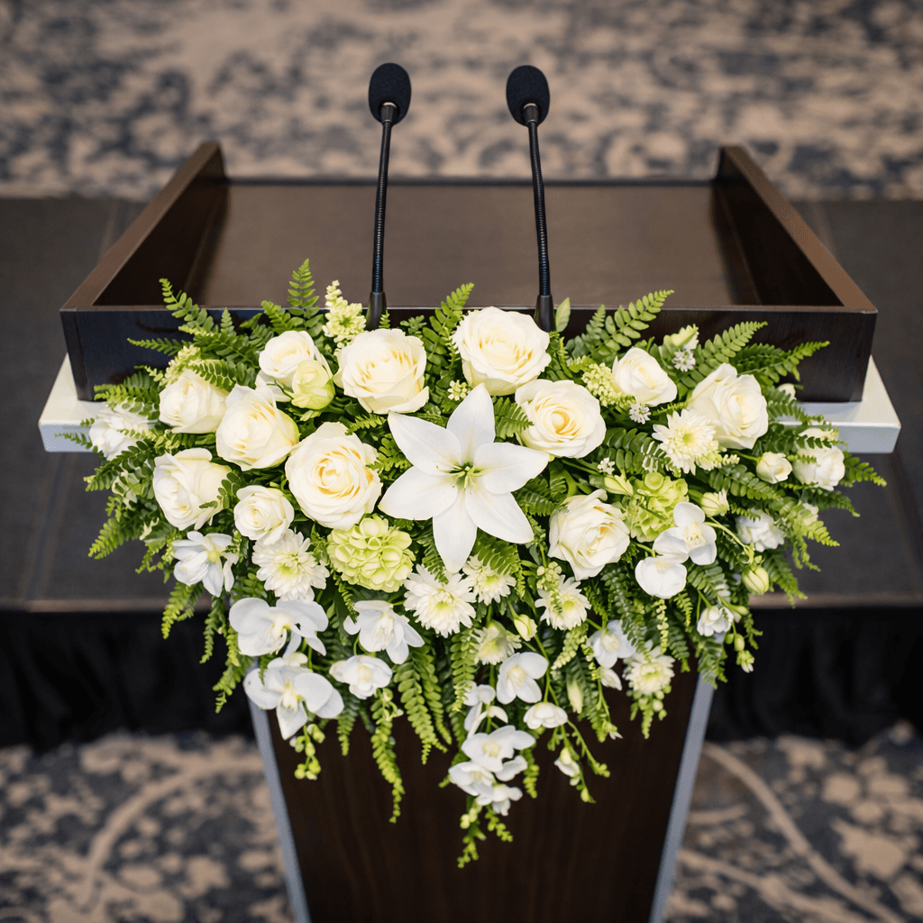 Podium Flower Decoration event decoration in Sri Lanka - Rentitem.lk - thumbnail 2