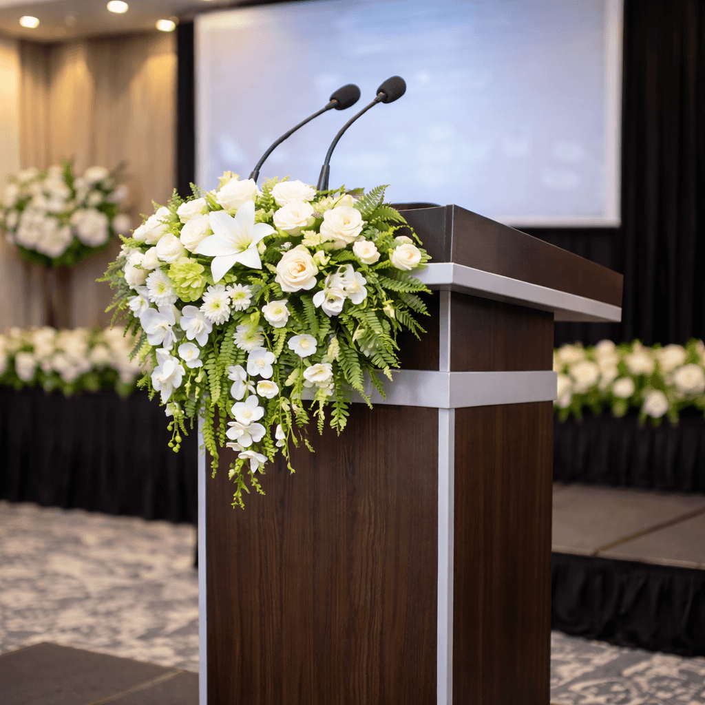 Podium Flower Decoration event decoration in Sri Lanka - Rentitem.lk - thumbnail 4