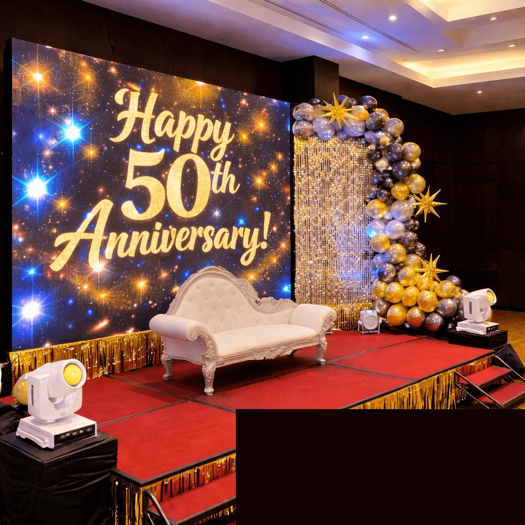 LED Stage Backdrop Decoration event decoration in Sri Lanka - Rentitem.lk - thumbnail 4