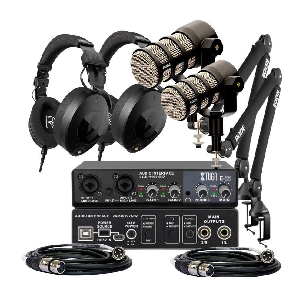 Rent the Two Presenter Pod Microphone Podcasting package in Sri Lanka from Rentitem.lk