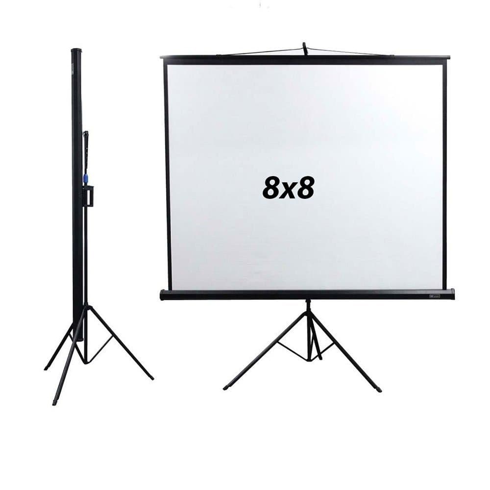 Rent Tripod 8 x 8 Ft 1:1 Projector Screen in Sri Lanka - Projectors from Rentitem.lk