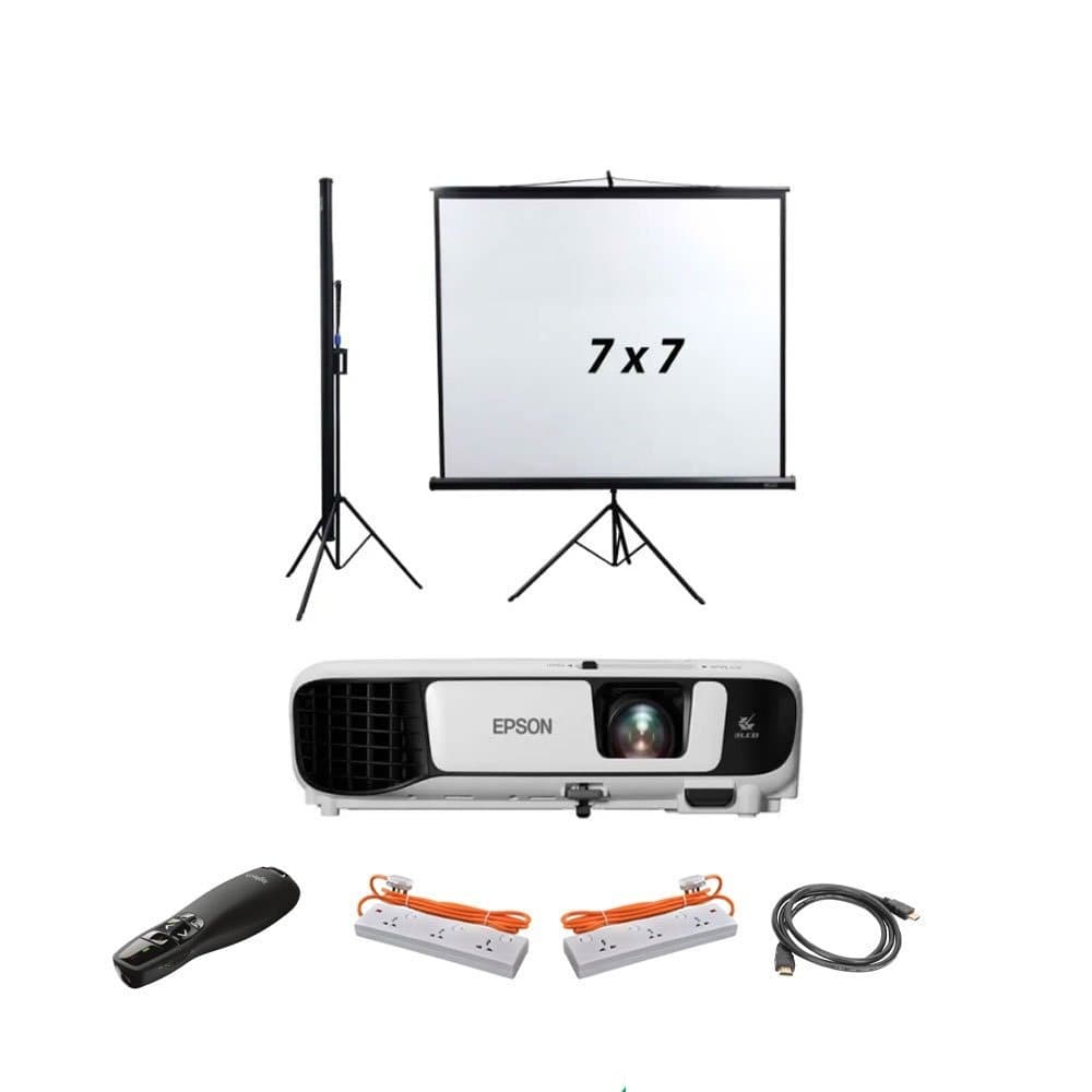 Rent Professional Meetup Projection Package in Colombo from Rentitem.lk - projector, screen, presenter and cables