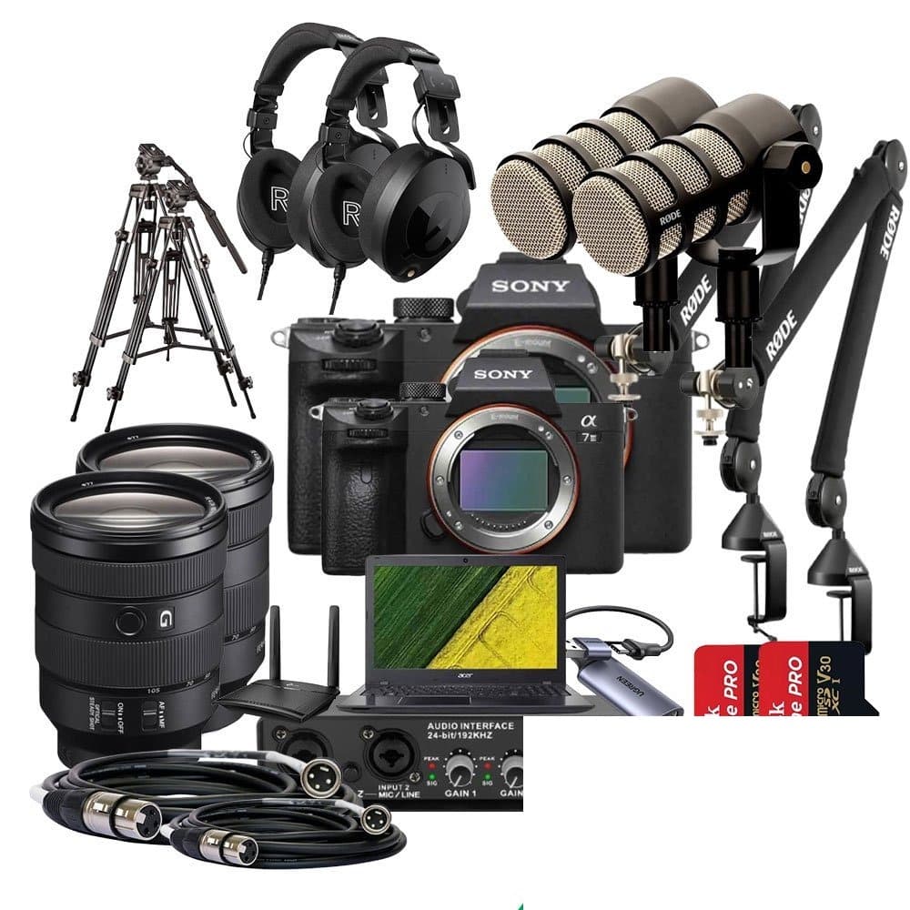 Rent Two Presenter Pod Microphone Podcasting with Video Live Streaming package in Sri Lanka from Rentitem.lk