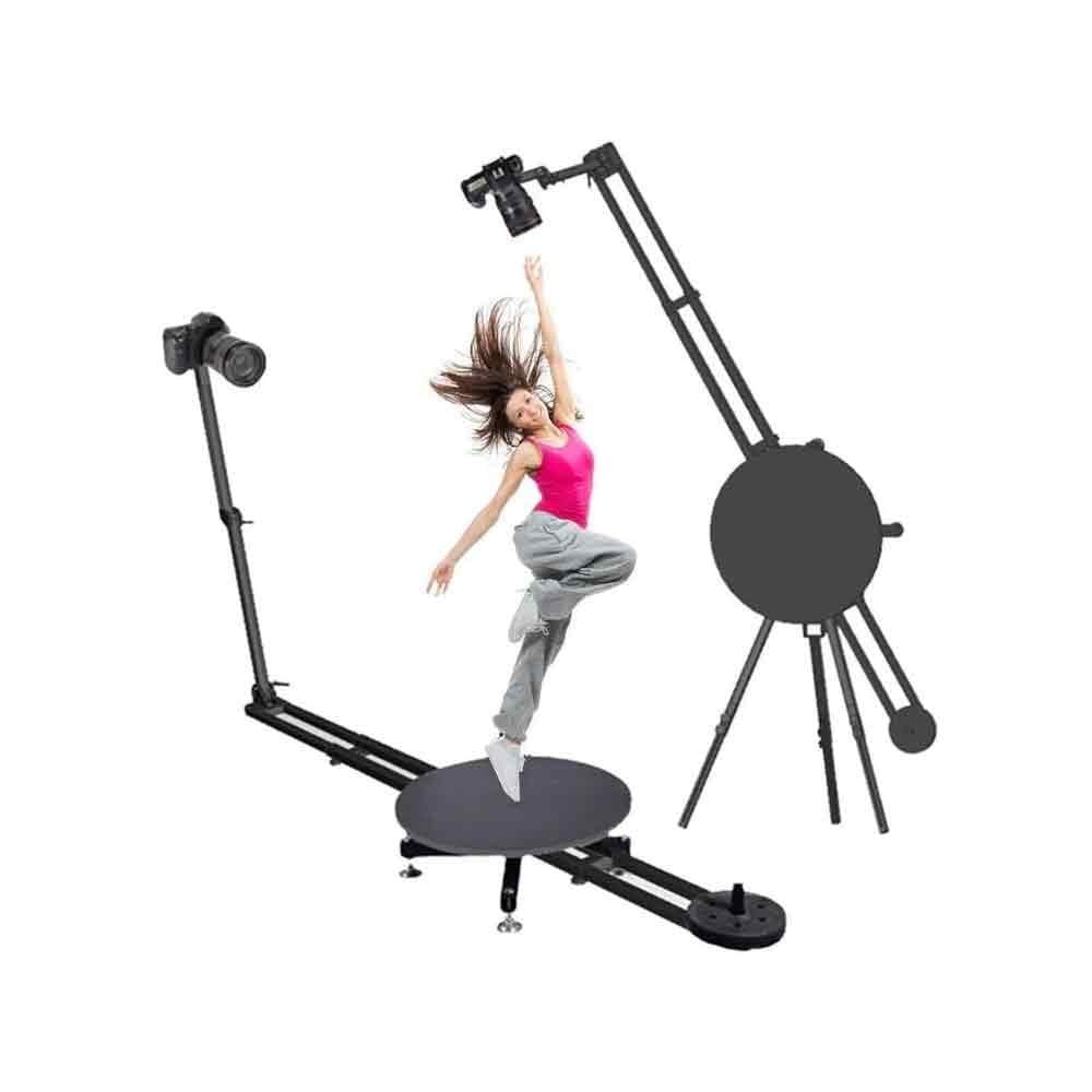 Rent 360 Photo Booth 2 in 1 Horizontal Vertical Stand Photography Panoramic Rotating Turntable in Sri Lanka - Videography from Rentitem.lk