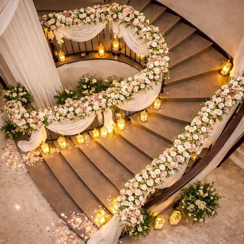 Staircase Decoration event decoration in Sri Lanka - Rentitem.lk - thumbnail 4
