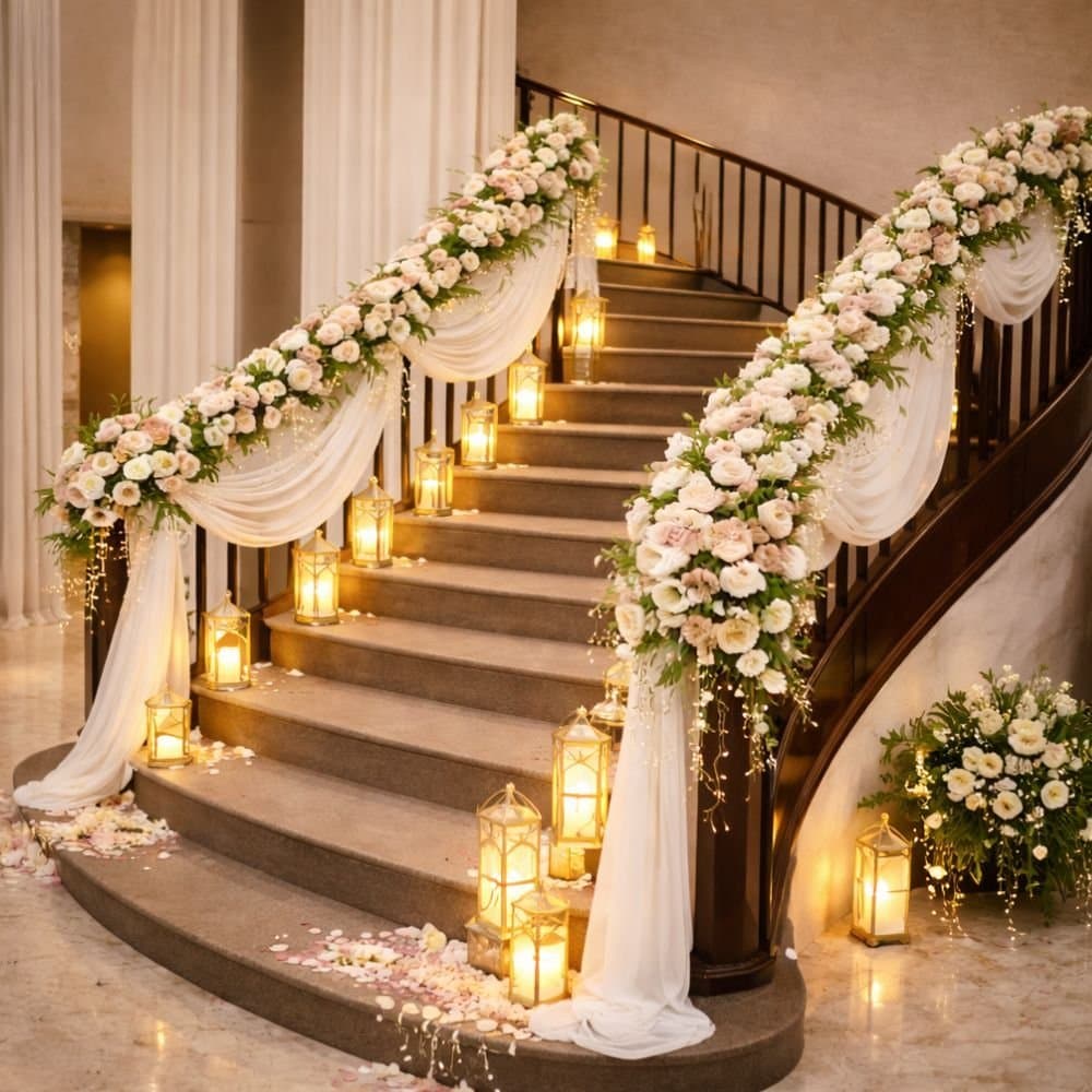 Staircase Decoration event decoration in Sri Lanka - Rentitem.lk - thumbnail 2