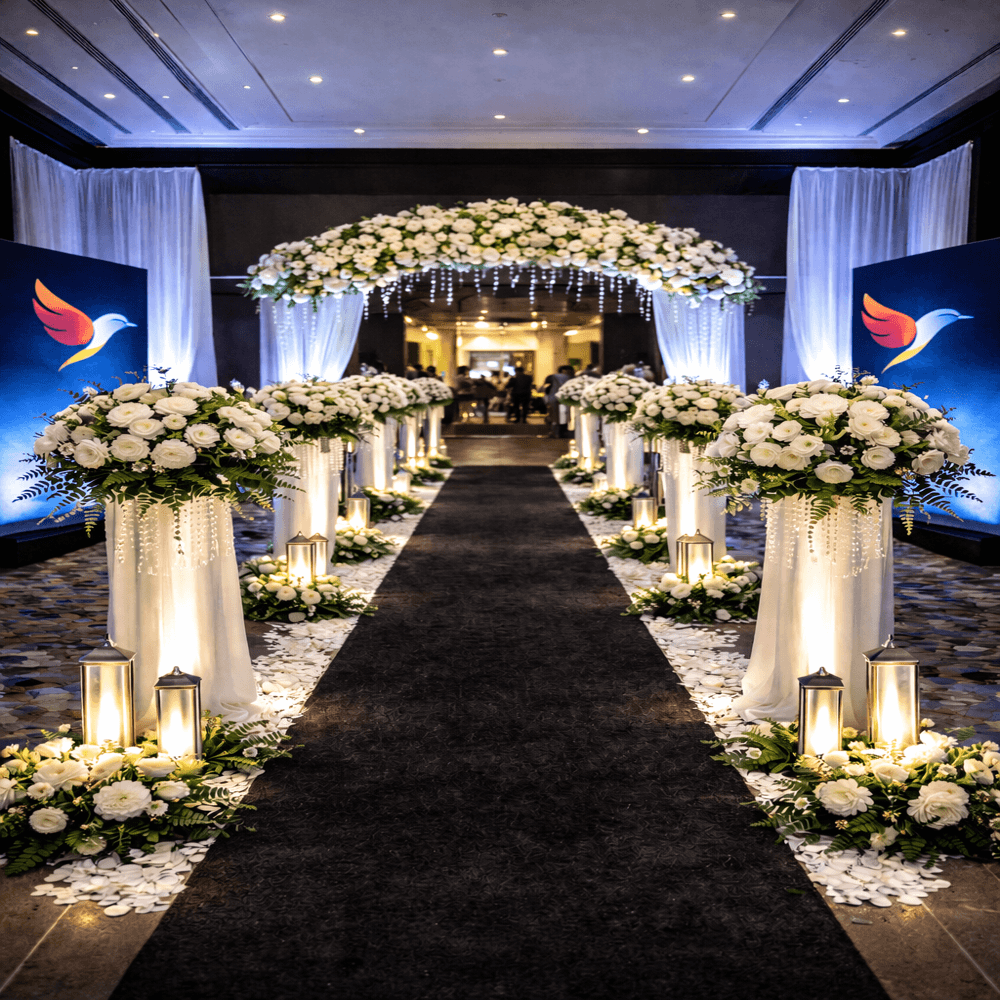 Walkway Decoration event decoration in Sri Lanka - Rentitem.lk