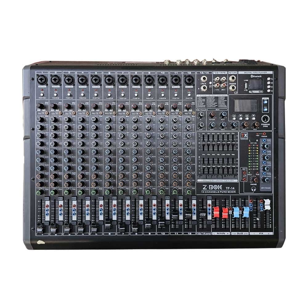 Rent a Z-bok TF-14 14-channel analog audio mixer in Colombo from Rentitem.lk