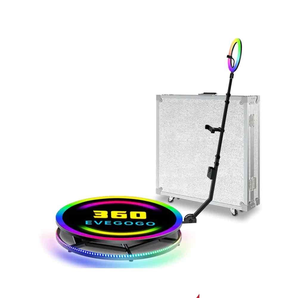 Rent Evegogo 90cm 360 Photo Booth Automatic Spin 360 Video Booth Spinner Platform 90cm / 35.4 inch diameter in Sri Lanka - Videography from Rentitem.lk