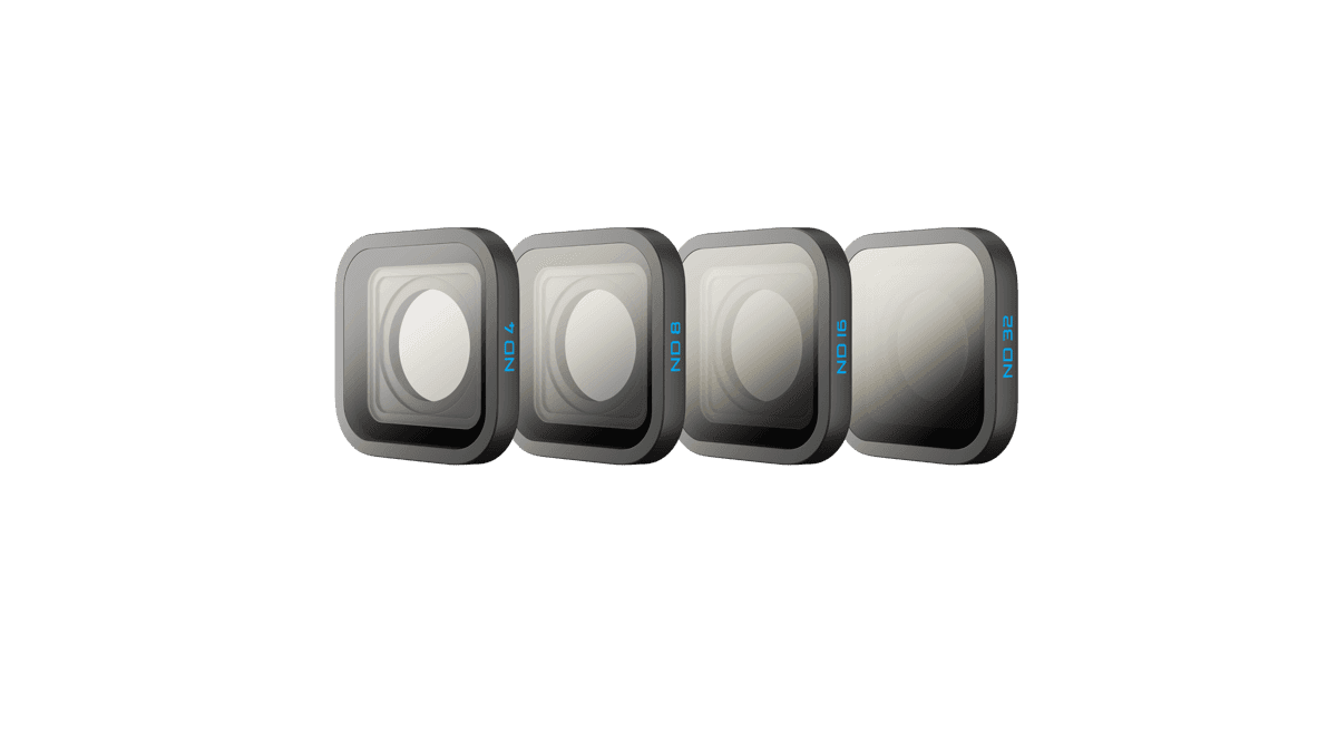 Rent a GoPro ND filter set (ND4, ND8, ND16, ND32) for HERO13 Black in Colombo from Rentitem.lk