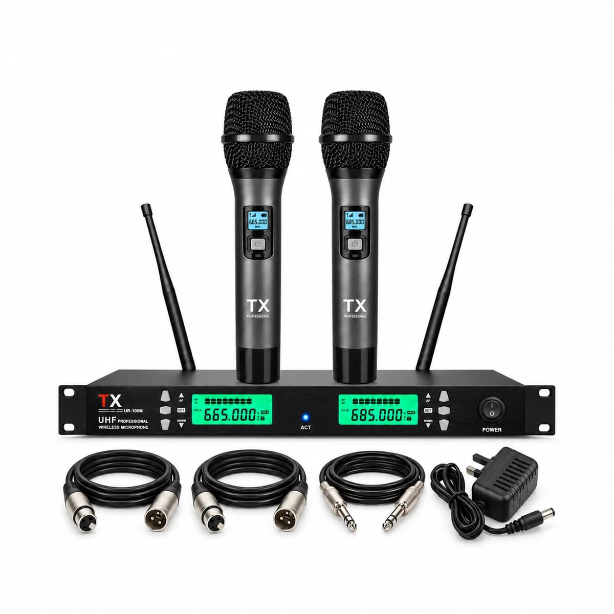 TX Dual Handheld Microphone Setup for rent — Rentitem.lk