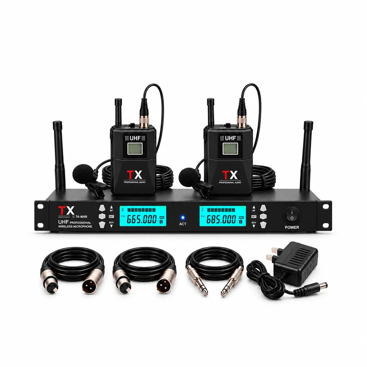 TX Dual Clip-On Microphone Setup for rent — Rentitem.lk