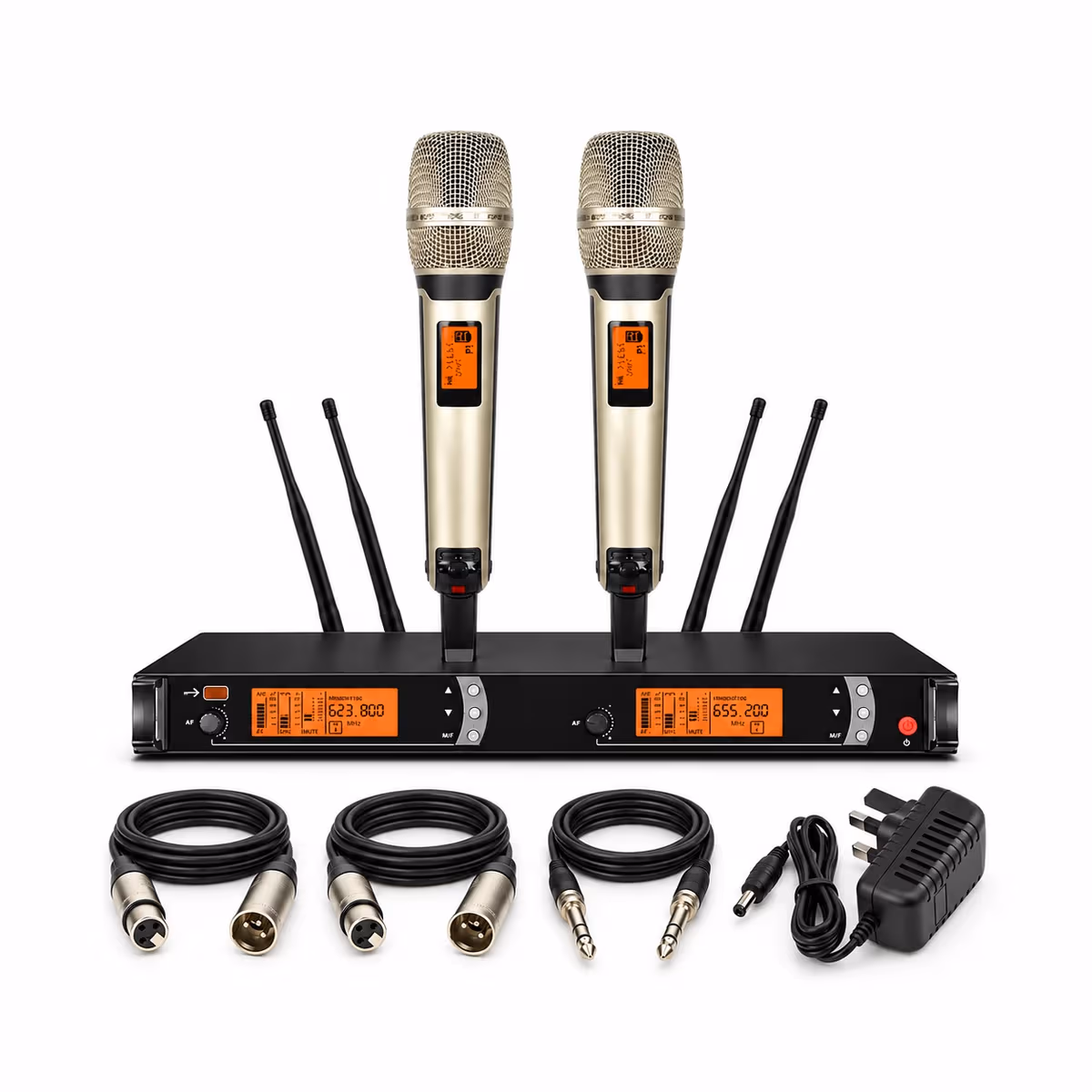 Rent Sennheiser Dual Channel Handheld Wireless Microphone Setup - SKM9000 rental package in Sri Lanka - Sounds from Rentitem.lk