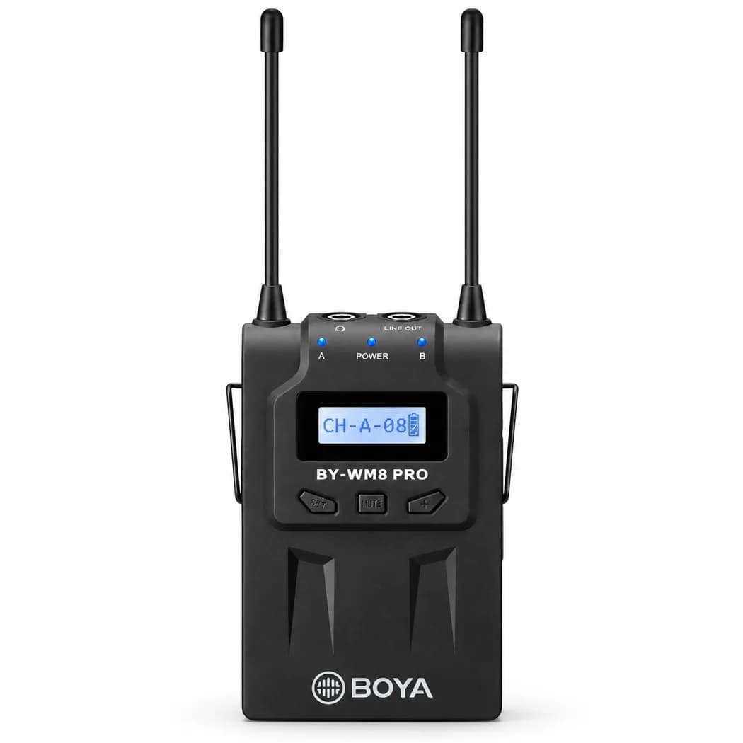 Rent BOYA BY-WM8 Pro-K2 dual wireless lavalier microphone system in Colombo, Sri Lanka from Rentitem.lk