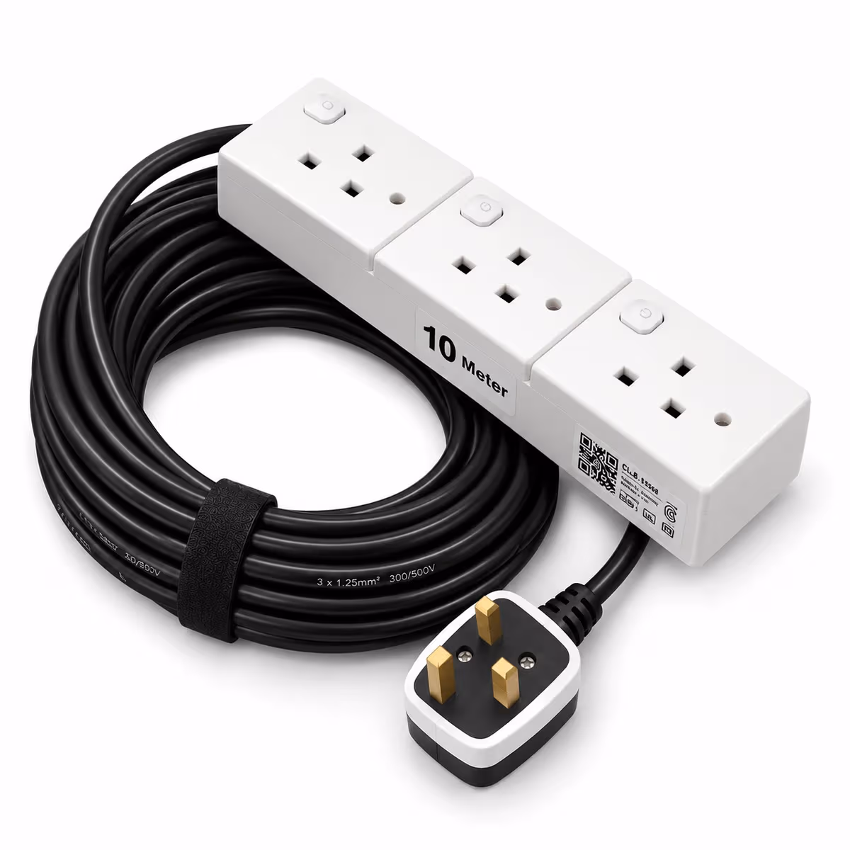 Power Extension Cord with 3 Socket 10 Meter for rent — Rentitem.lk