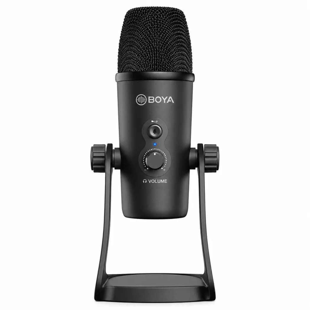 Rent BOYA BY-PM700 USB condenser microphone with desk stand in Colombo from Rentitem.lk