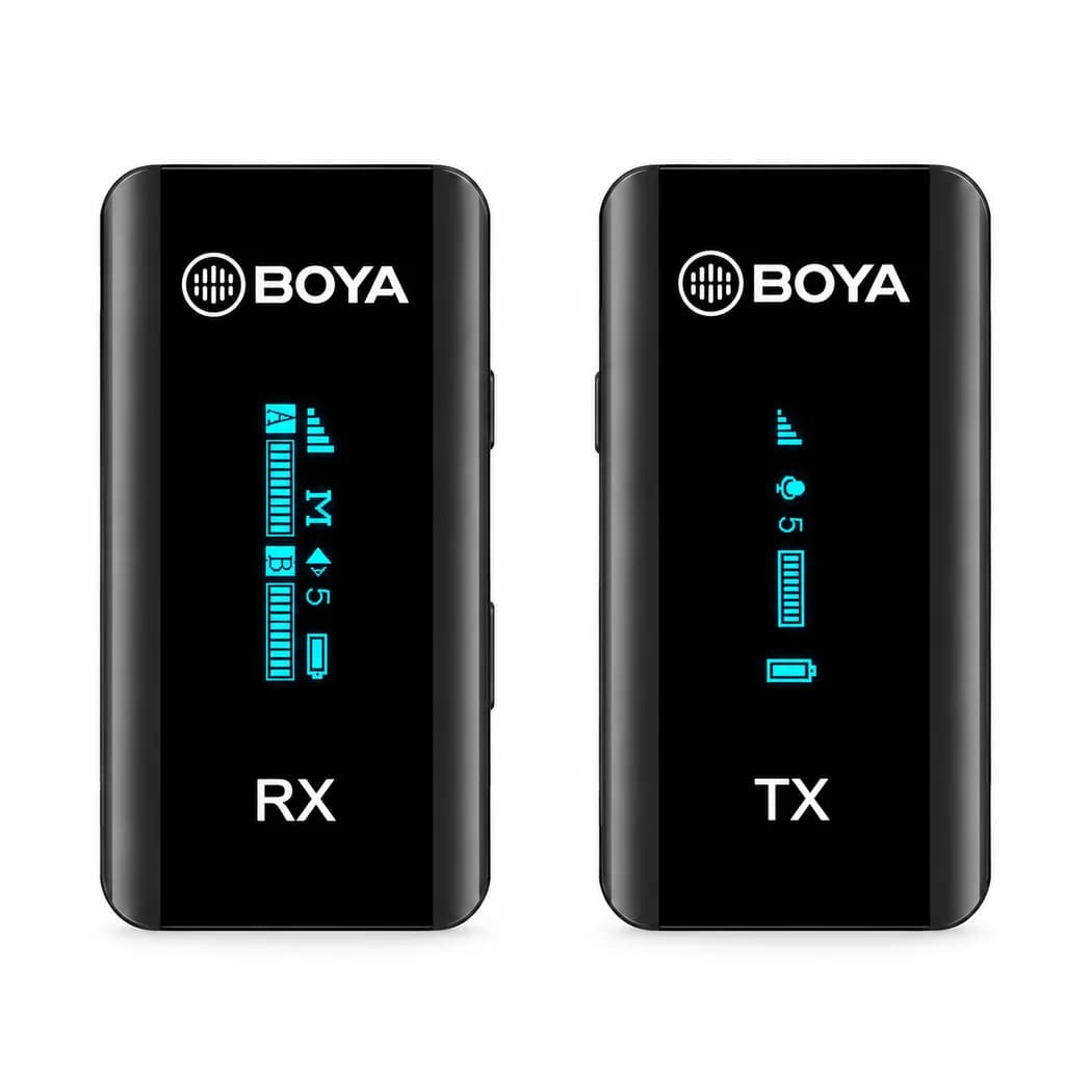 Rent Boya BY-XM6-S1 Wireless Microphone System Ultracompact (TX + RX) Black in Sri Lanka - Sounds from Rentitem.lk