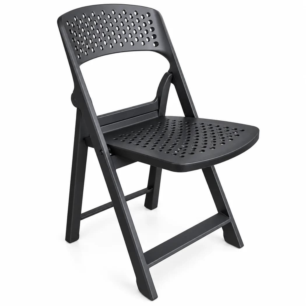 Phoenix FLAP Folding Chair (Black) for rent in Colombo — Rentitem.lk