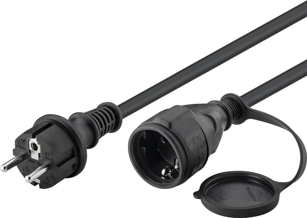 Rent a 3 metre Schuko power extension cable, male to female, in Colombo from Rentitem.lk