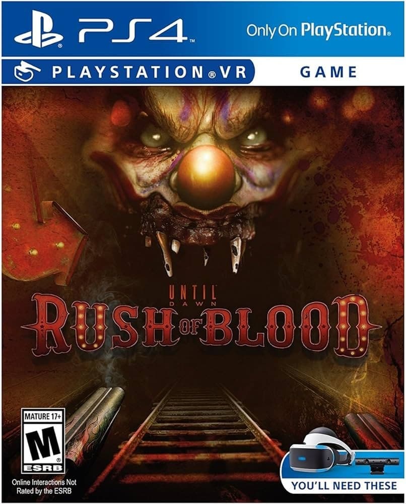 Rent Until Dawn: Rush of Blood PS4 VR game disc in Colombo from Rentitem.lk