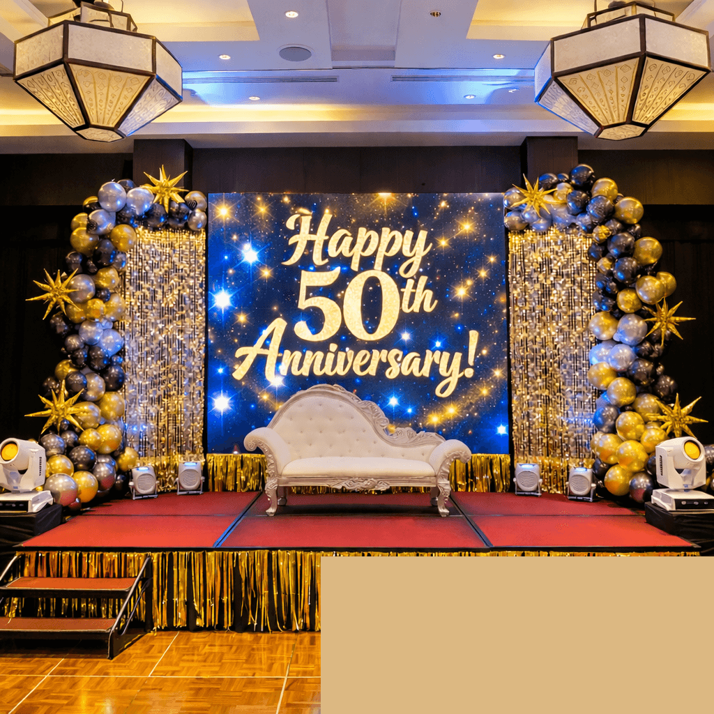 LED Stage Backdrop Decoration event decoration in Sri Lanka - Rentitem.lk