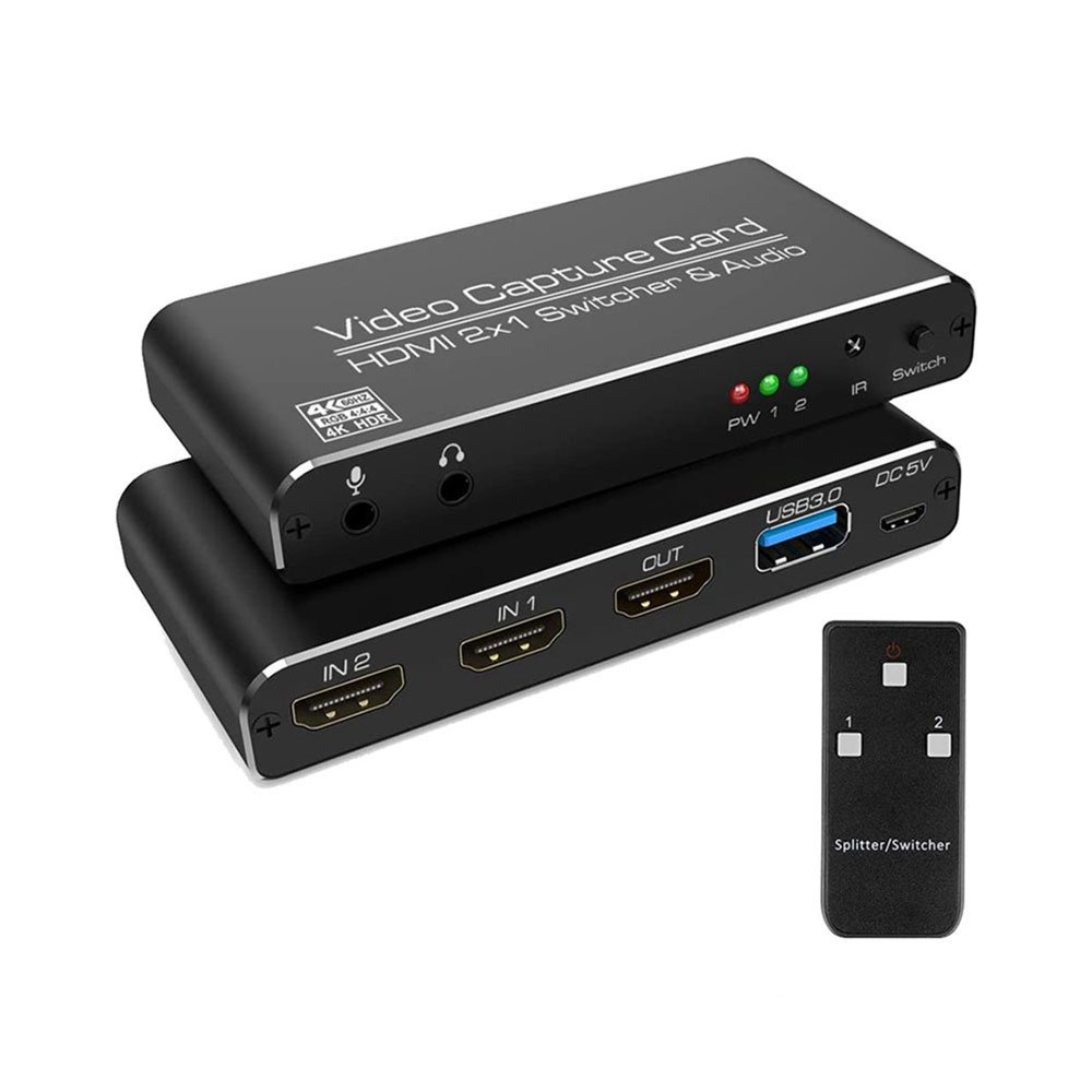 Rent a 2-input HDMI video capture card with switch in Colombo from Rentitem.lk