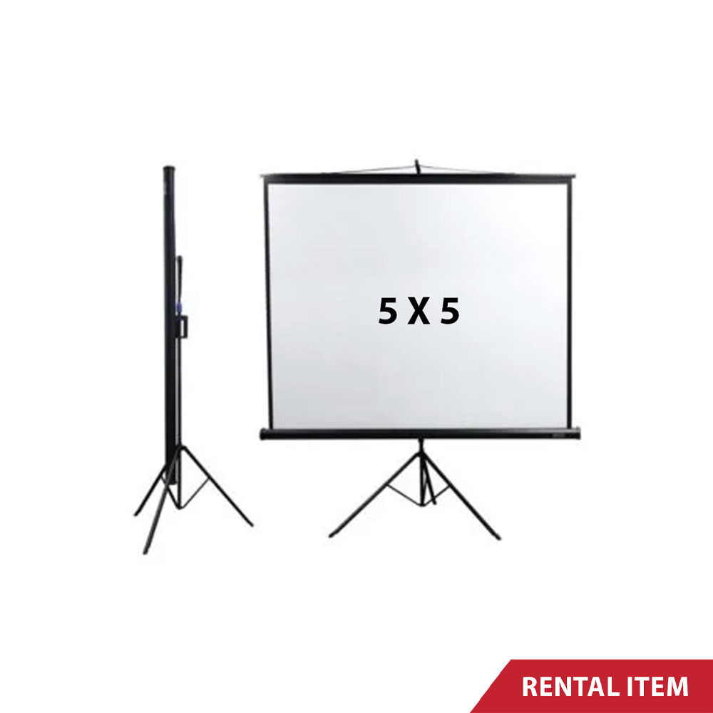 Tripod 5 x 5 Feet Projector Screen rent in srilanka