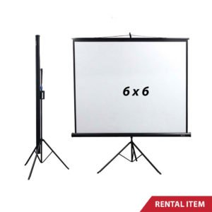 Tripod 6 x 6 Feet Projector Screen rent in s