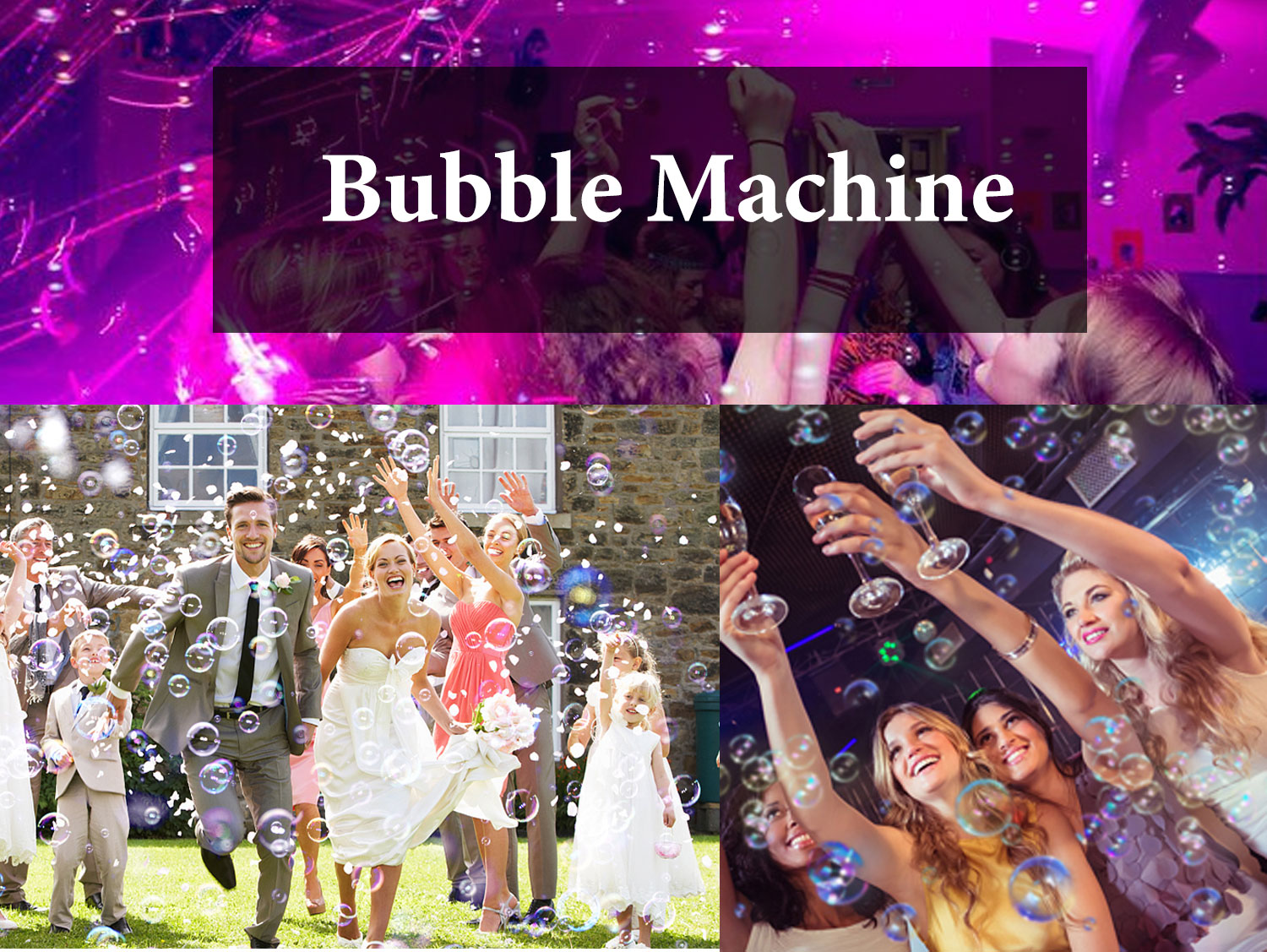 Bubble Machine in action at a Sri Lankan wedding