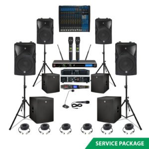 PA System Diamond Package Rental - Mixers