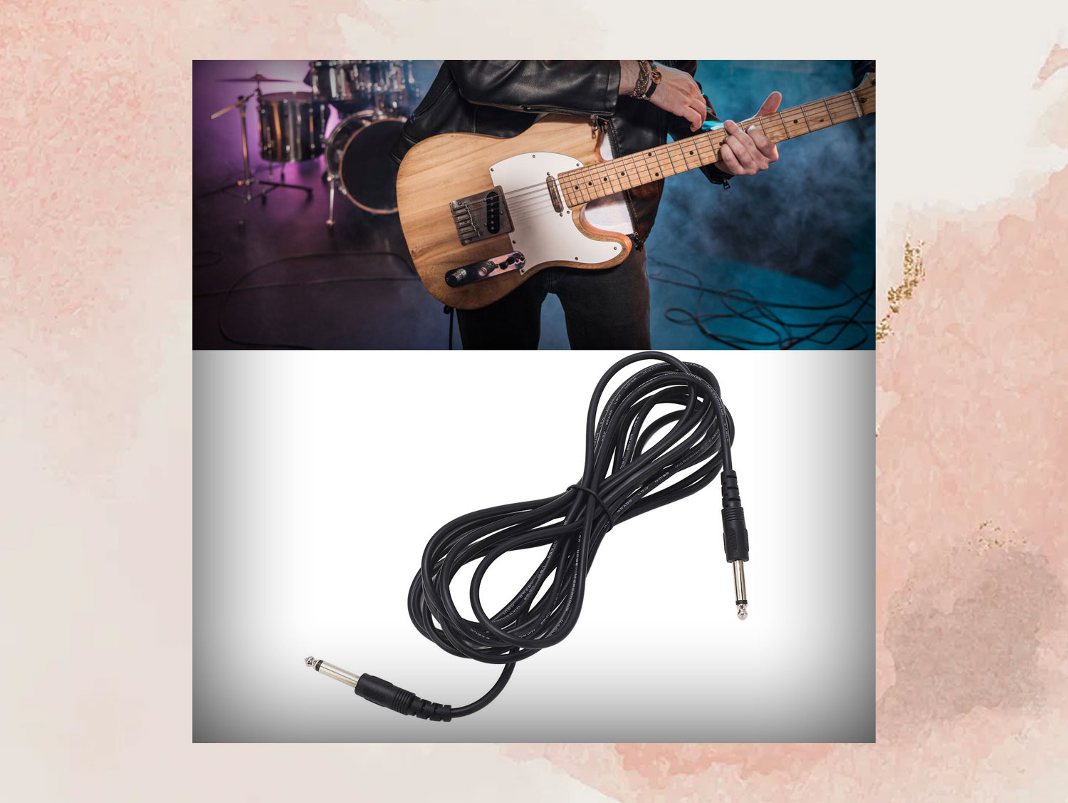 High-Quality 15m 6.3mm Guitar Cable for Professional Audio in Sri Lanka