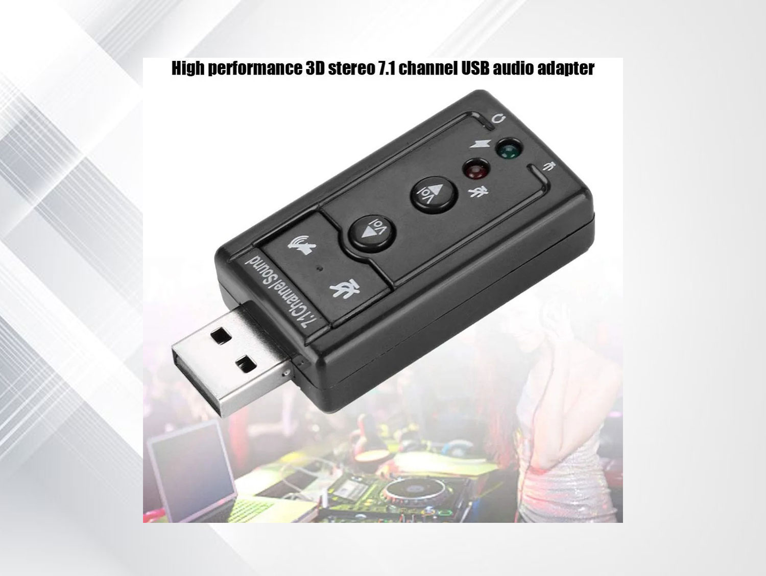High-Quality Audio Accessory USB Sound Card for Event Rental