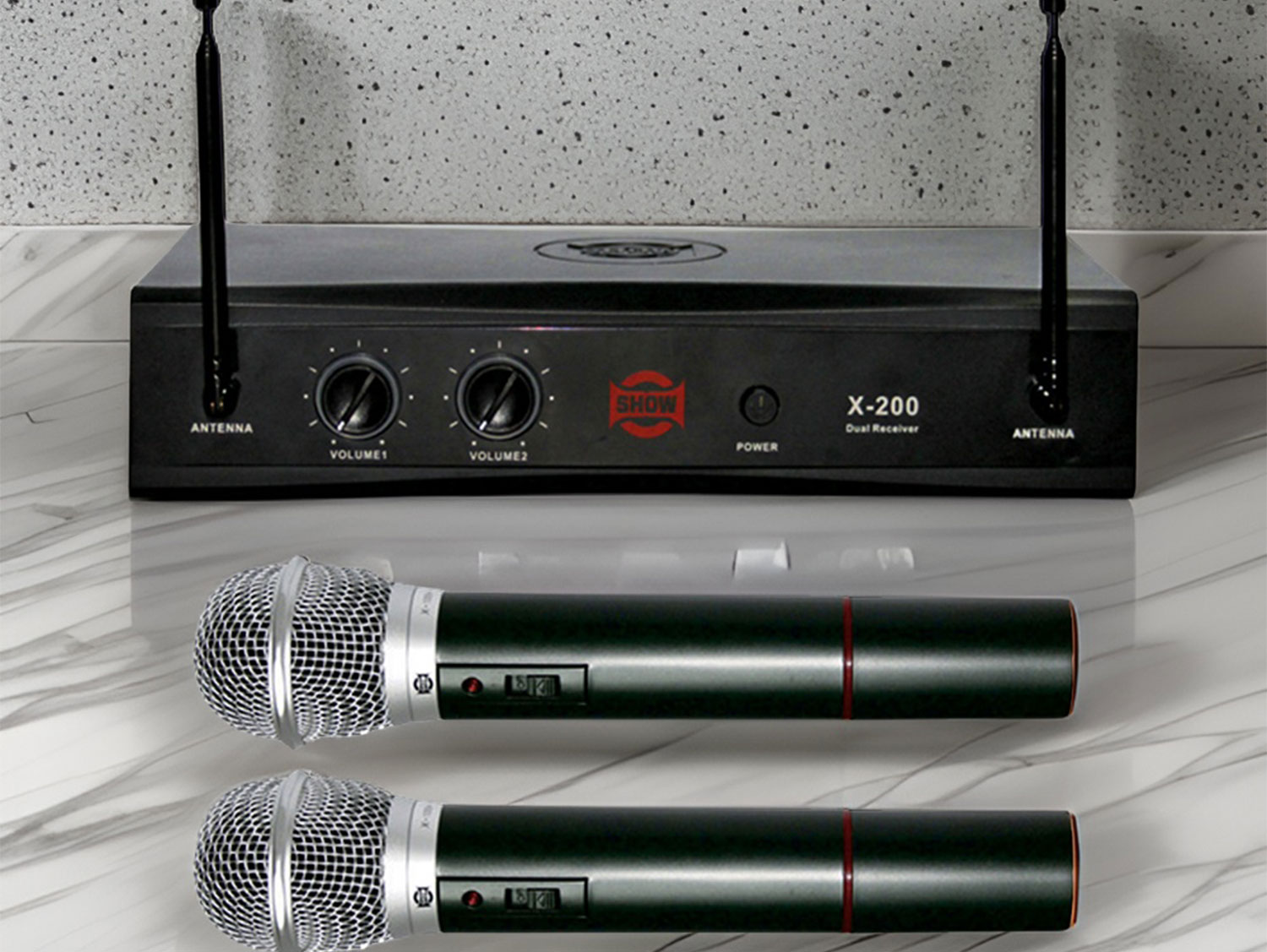 Show Dual Handheld Wireless Microphone System – X200 Main Unit